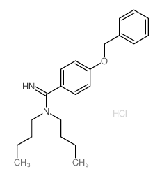 N,N-dibutyl-4-phenylmethoxy-benzenecarboximidamide结构式