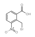 2-(溴甲基)-3-硝基-苯甲酸结构式