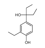 Benzenemethanol, alpha,alpha,3-triethyl-4-hydroxy- (9CI) structure