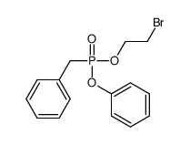 [2-bromoethoxy(phenoxy)phosphoryl]methylbenzene Structure