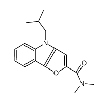 N,N-dimethyl-4-(2-methylpropyl)furo[3,2-b]indole-2-carboxamide Structure