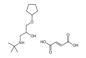 (E)-but-2-enedioic acid,1-(tert-butylamino)-3-cyclopentyloxypropan-2-ol Structure
