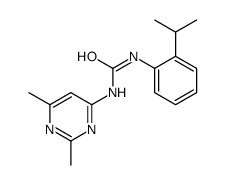 1-(2,6-dimethylpyrimidin-4-yl)-3-(2-propan-2-ylphenyl)urea结构式