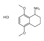(5,8-dimethoxy-1,2,3,4-tetrahydronaphthalen-1-yl)azanium,chloride Structure