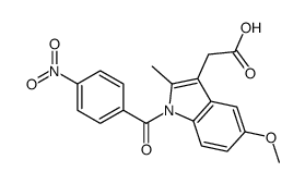 2-[5-methoxy-2-methyl-1-(4-nitrobenzoyl)indol-3-yl]acetic acid结构式