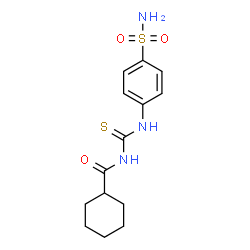 N-({[4-(aminosulfonyl)phenyl]amino}carbonothioyl)cyclohexanecarboxamide picture
