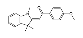 1,3,3-trimethyl-2-p-methoxyphenacylidenindoline结构式