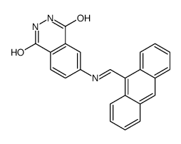 6-(anthracen-9-ylmethylideneamino)-2,3-dihydrophthalazine-1,4-dione Structure