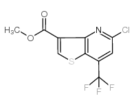 methyl 5-chloro-7-(trifluoromethyl)thieno[3,2-b]pyridine-3-carboxylate Structure