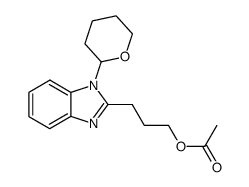 3-[1'-(tetrahydropyran-2'-yl)-1'H-benzimidazol-2'-yl]propyl acetate结构式