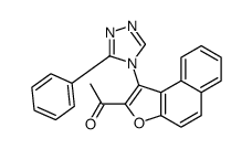 1-[1-(3-phenyl-1,2,4-triazol-4-yl)benzo[e][1]benzofuran-2-yl]ethanone Structure