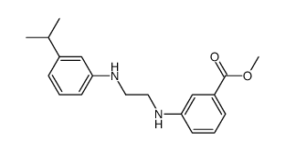 3-[2-(3-isopropylphenylamino)ethylamino]benzoic acid methyl ester结构式