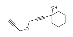 1-(3-prop-2-ynoxyprop-1-ynyl)cyclohexan-1-ol结构式