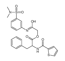 [2-[3-(dimethylsulfamoyl)anilino]-2-oxoethyl] 3-phenyl-2-(thiophene-2-carbonylamino)propanoate结构式