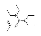 N,N,N',N'-tetraethyl-1-(prop-1-en-2-yloxy)boranediamine Structure