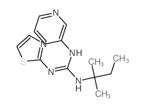 2-(2-methylbutan-2-yl)-3-pyridin-3-yl-1-(1,3-thiazol-2-yl)guanidine structure