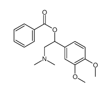 1-(3,4-Dimethoxyphenyl)-2-(dimethylamino)ethyl=benzoate结构式