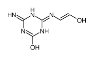 2-amino-6-(2-hydroxyethenylamino)-1H-1,3,5-triazin-4-one Structure