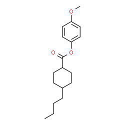 4α-Butylcyclohexane-1β-carboxylic acid 4-methoxyphenyl ester结构式