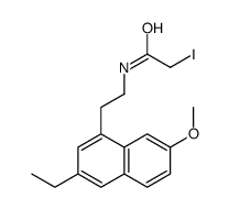 N-[2-(3-ethyl-7-methoxynaphthalen-1-yl)ethyl]-2-iodoacetamide Structure