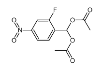 2-fluoro-4-nitrobenzaldehyde-bis-acetate Structure