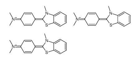 N,N-dimethyl-4-(3-methyl-1,3-benzothiazol-3-ium-2-yl)aniline,methane结构式