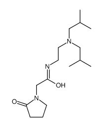 N-[2-[bis(2-methylpropyl)amino]ethyl]-2-(2-oxopyrrolidin-1-yl)acetamide结构式