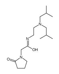 N-[2-[bis(2-methylpropyl)amino]ethyl]-2-(2-oxopyrrolidin-1-yl)acetamide Structure