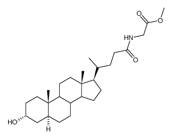 Glycin-allo-lithocholsaeure-methylester结构式