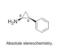 (1S,2S)-2-苯基环丙胺结构式