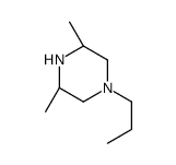 Piperazine, 3,5-dimethyl-1-propyl-, cis- (9CI) Structure