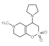 1,2-Oxathiino[5,6-c]pyridine,3,4,5,6,7,8-hexahydro-6-methyl-4-(1-pyrrolidinyl)-, 2,2-dioxide Structure