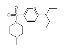 N,N-diethyl-5-(4-methylpiperazin-1-yl)sulfonylpyridin-2-amine结构式