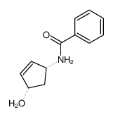 N-(4-hydroxycyclopent-2-enyl)-benzamide结构式