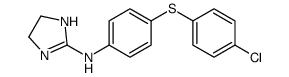 N-[4-(4-chlorophenyl)sulfanylphenyl]-4,5-dihydro-1H-imidazol-2-amine结构式