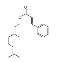 (,6E)-3,7-dimethyl-2,6-octadienyl cinnamate结构式