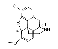 6,7,8,14-Tetradehydro-4,5α-epoxy-6-methoxymorphinan-3-ol结构式