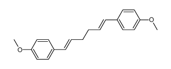 1,6-bis-(p-methoxyphenyl)-1,5-(E),(E)-hexadiene Structure