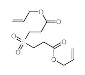 prop-2-enyl 3-(2-prop-2-enoxycarbonylethylsulfonyl)propanoate structure