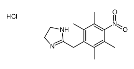 2-(2,3,5,6-Tetramethyl-4-nitrobenzyl)imidazoline hydrochloride结构式