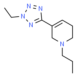 Pyridine, 3-(2-ethyl-2H-tetrazol-5-yl)-1,2,5,6-tetrahydro-1-propyl- (9CI) structure