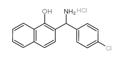 2-[amino-(4-chlorophenyl)methyl]naphthalen-1-ol,hydrochloride结构式