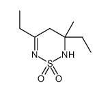 3,5-diethyl-3-methyl-2,4-dihydro-1,2,6-thiadiazine 1,1-dioxide结构式