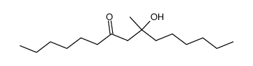 7-hydroxy-7-methyl-pentadecan-9-one结构式