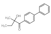 2-hydroxy-2-methyl-1-(4-phenylphenyl)butan-1-one structure