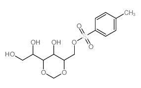 1-[5-hydroxy-6-[(4-methylphenyl)sulfonyloxymethyl]-1,3-dioxan-4-yl]ethane-1,2-diol Structure