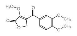 4-(3,4-dimethoxybenzoyl)-3-methoxy-5H-furan-2-one结构式