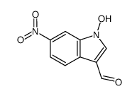 1-hydroxy-6-nitroindole-3-carbaldehyde Structure