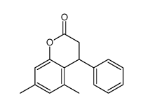 5,7-dimethyl-4-phenyl-3,4-dihydrochromen-2-one结构式