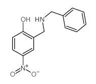 2-[(benzylamino)methyl]-4-nitro-phenol structure